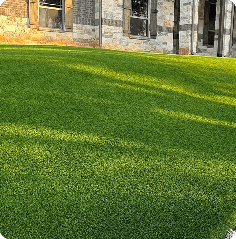 synthetic turf on a hill