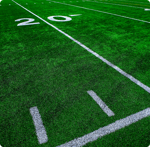 a synthetic turf sports field